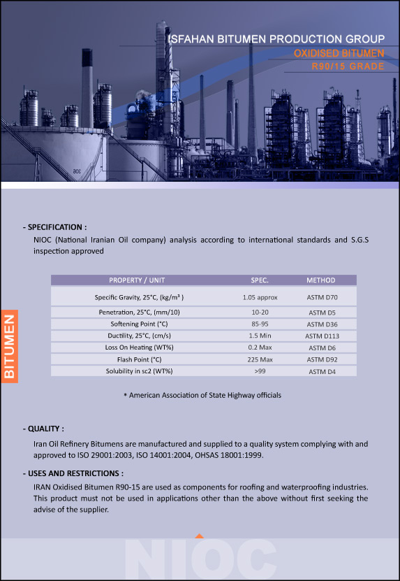 Penetration Bitumen 90-15